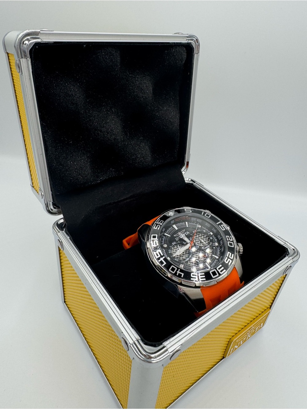 Invicta Speedway SCUBA Typhoon Men's Watch - 50mm. Orange - Picture 1 of 17